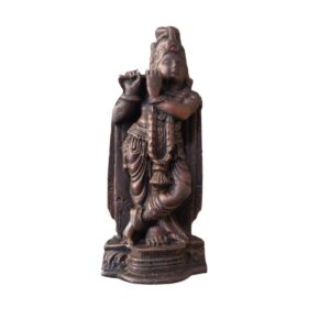 EyeonBay Crafts FiberType Krishna Statue, Length 4.5 cm, Height 12 cm - (Medium Size, Brown Colour)